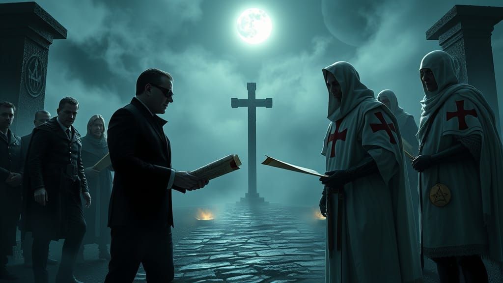 Men in Black Meet Templars at Misty Crossroads