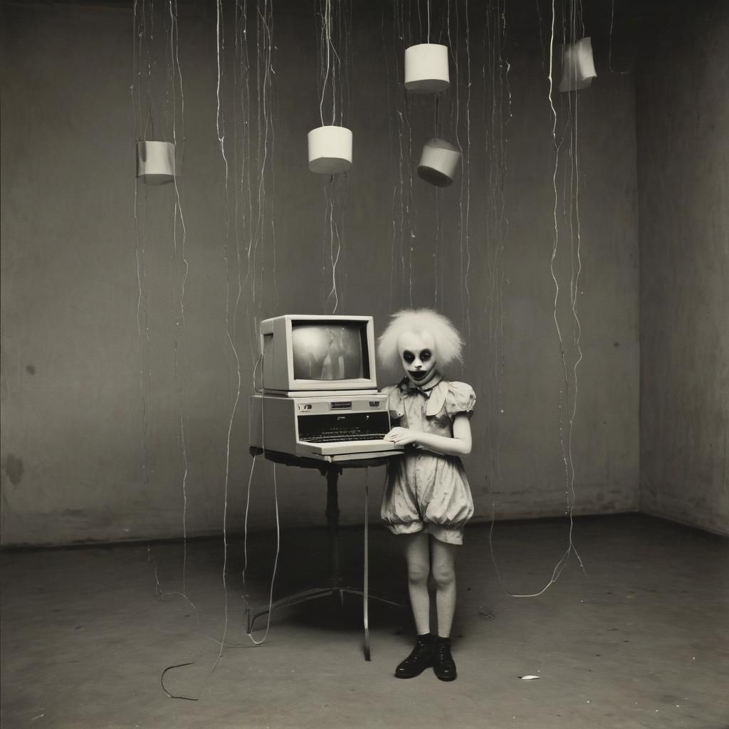 Surreal Clown Democracy in Hallucinatory Style