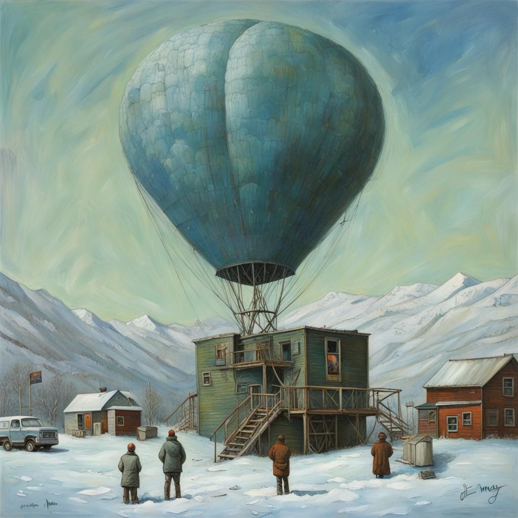 The Cold Part Album Cover in Oil Paint Style