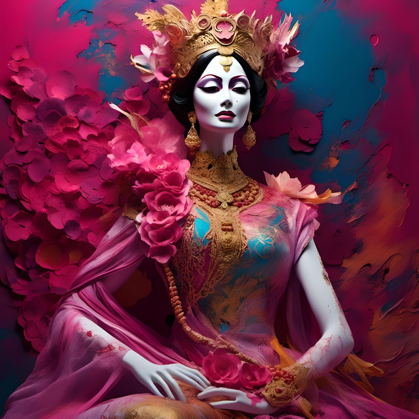 "Sridevi" Bollywood Actress., Stylized Homage 4/4.