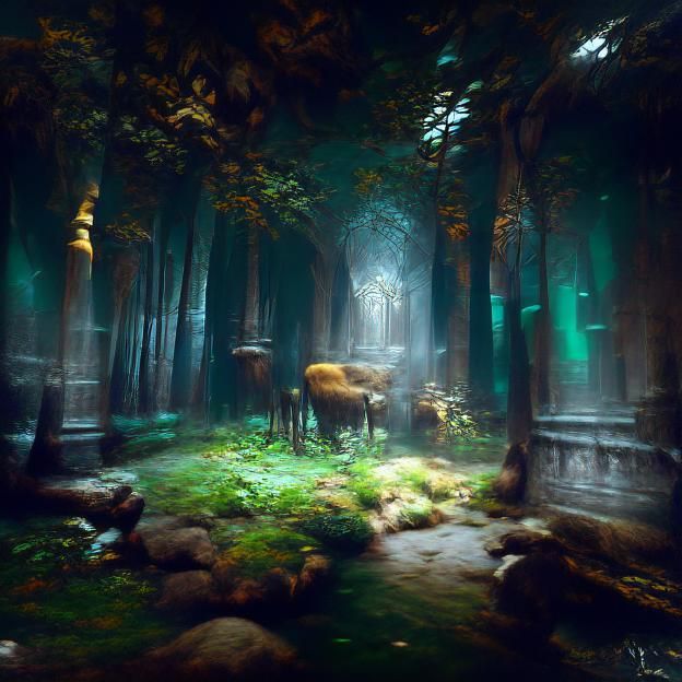 Ethereal Forest Landscape in 8K Resolution