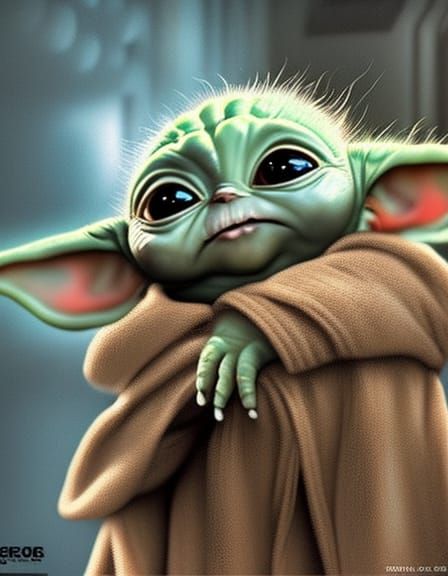 Baby Yoda Movie Poster: Kitten Rescue