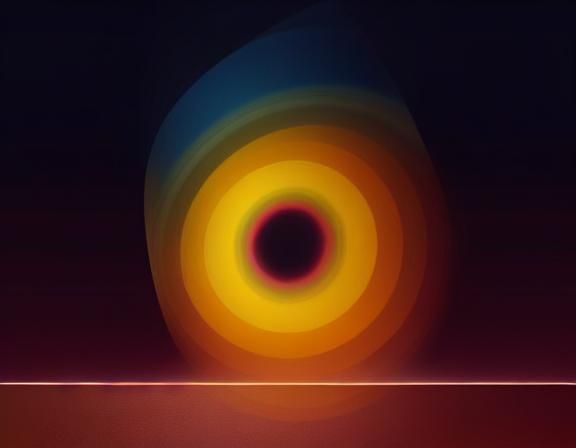 Abstract Geometric River of Time: Minimalist Digital Art