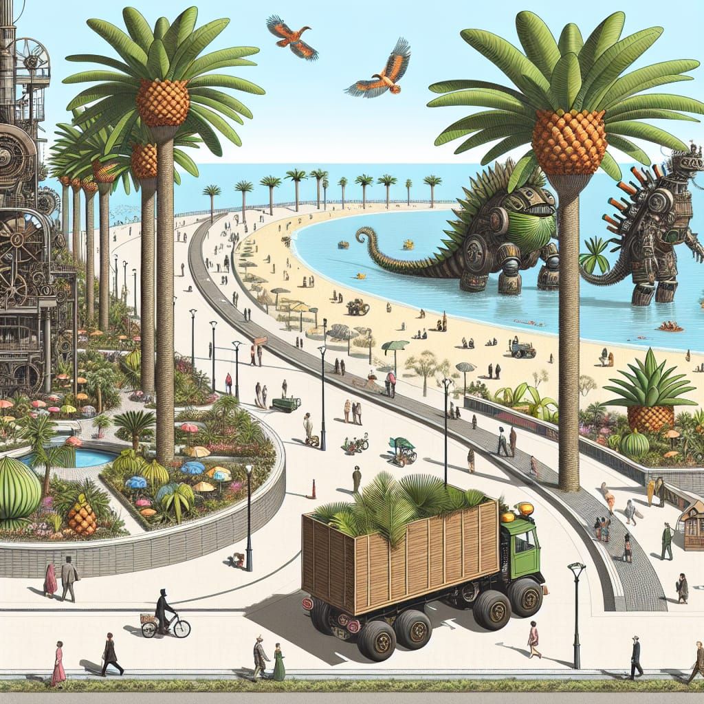 Palmzilla: A Coastal Steampunk Fantasy
