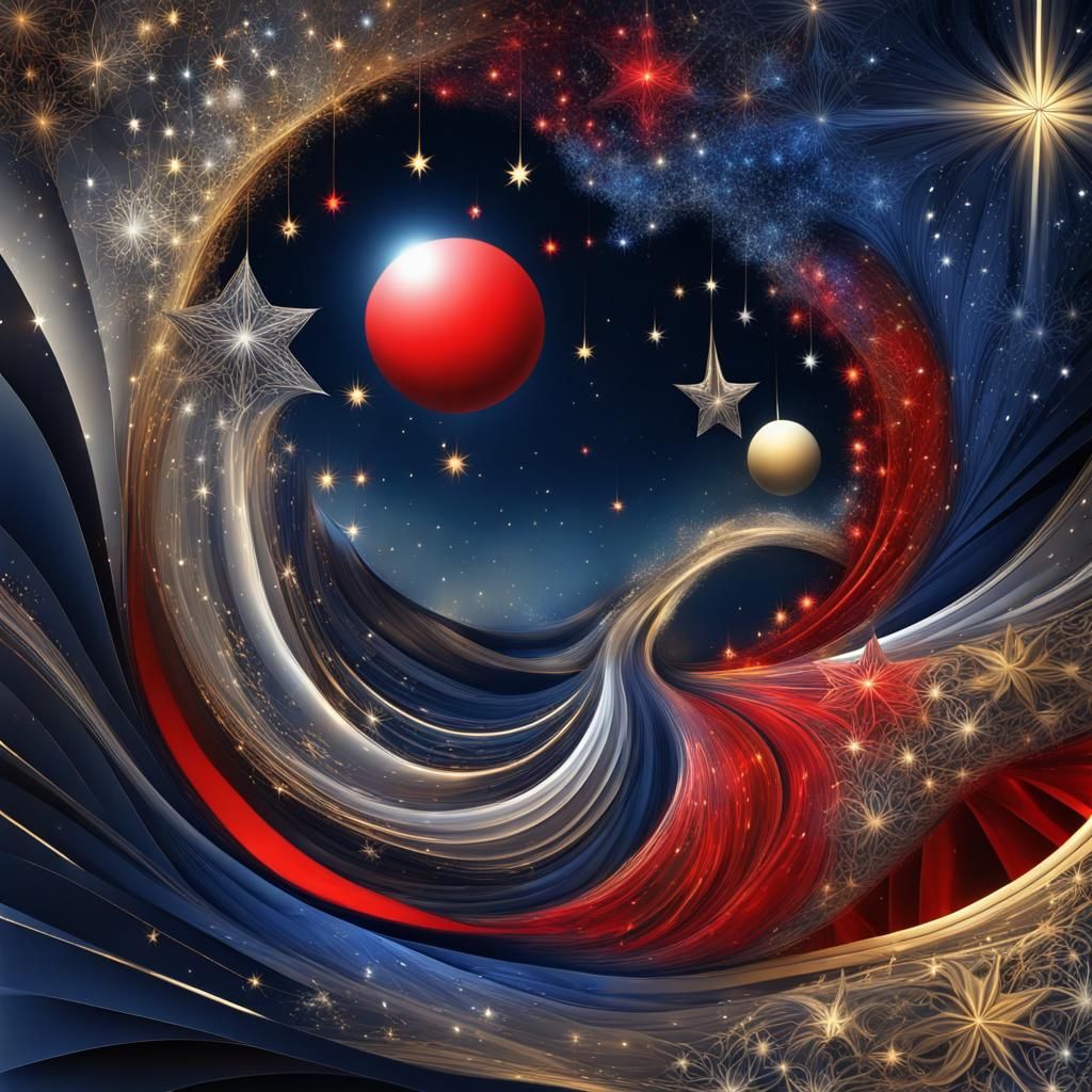 Enchanted Christmas Eve in Surreal Style