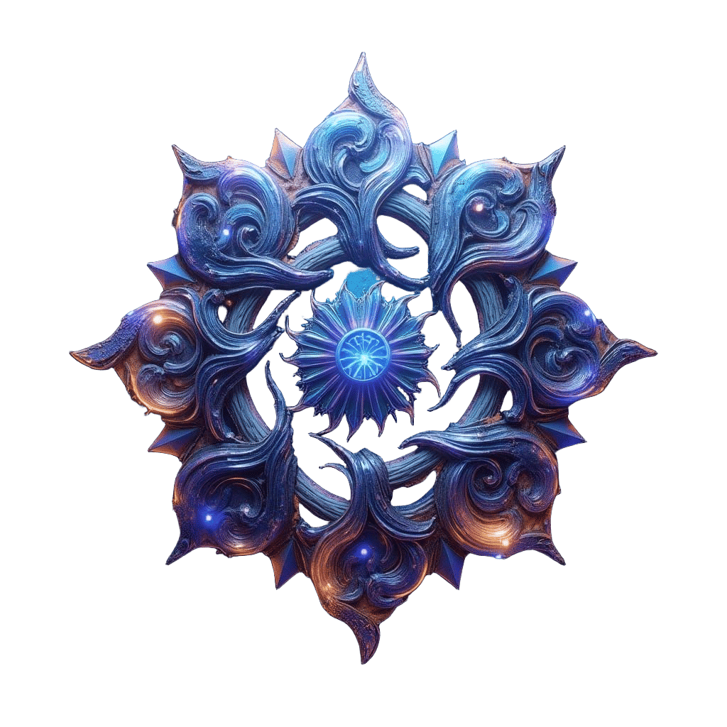 Fantastical Logo Design in Detailed Matte Painting Style