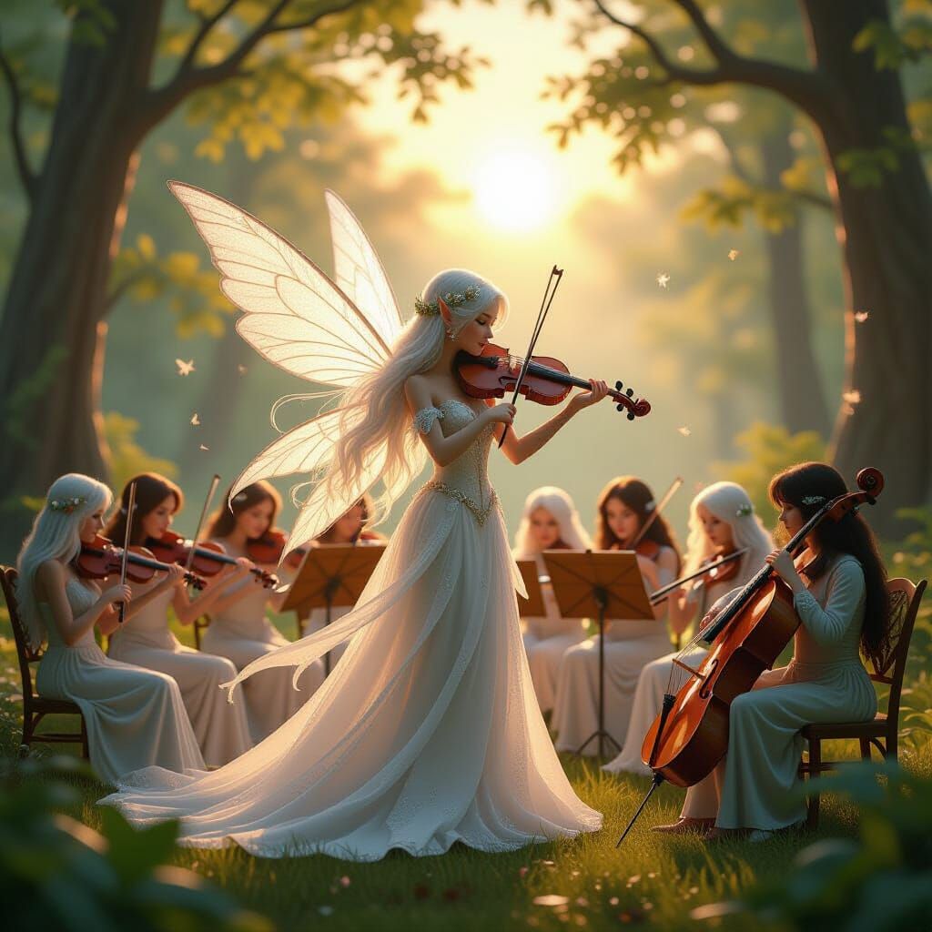 Enchanted Fairy Orchestra in Animated Style