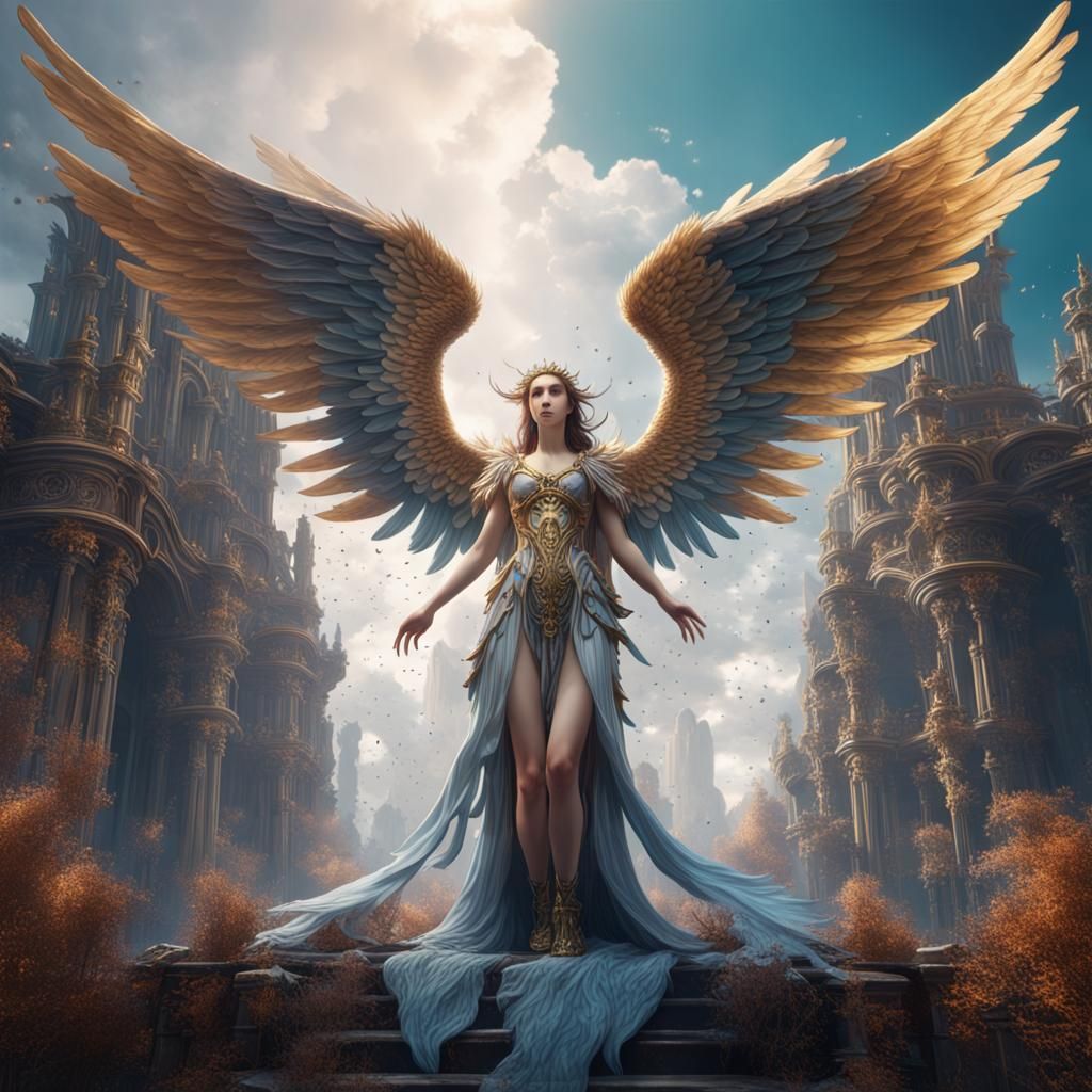 Angelic Fantasy Concept Art in Deep Color