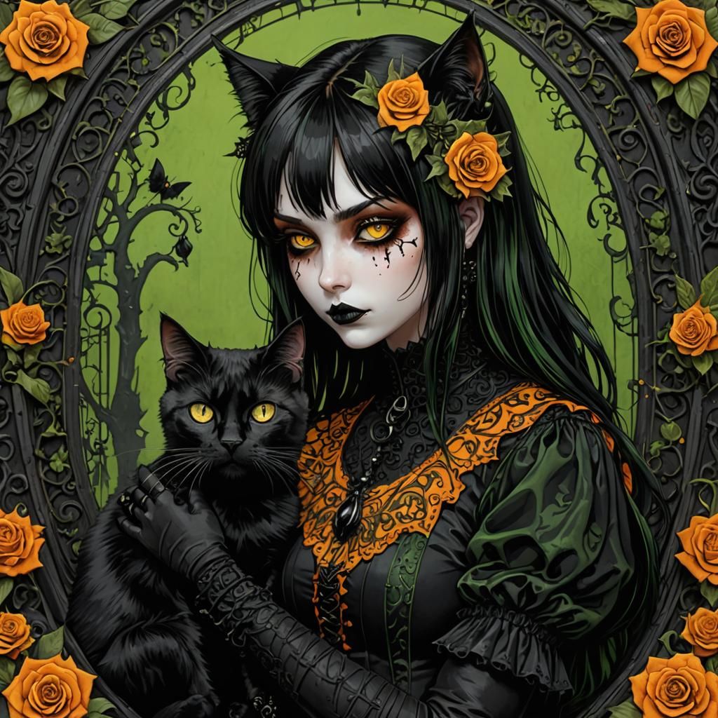 Cat & Rose