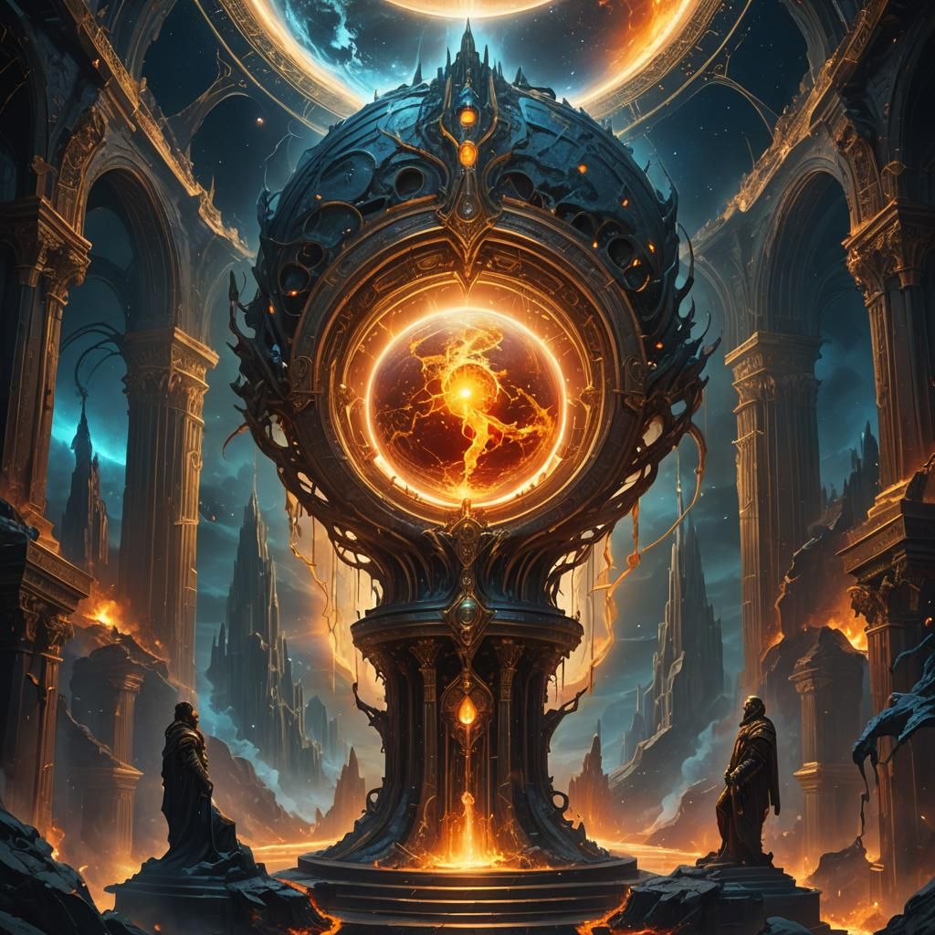 Celestial Earth Rises: Fantasy Concept Art