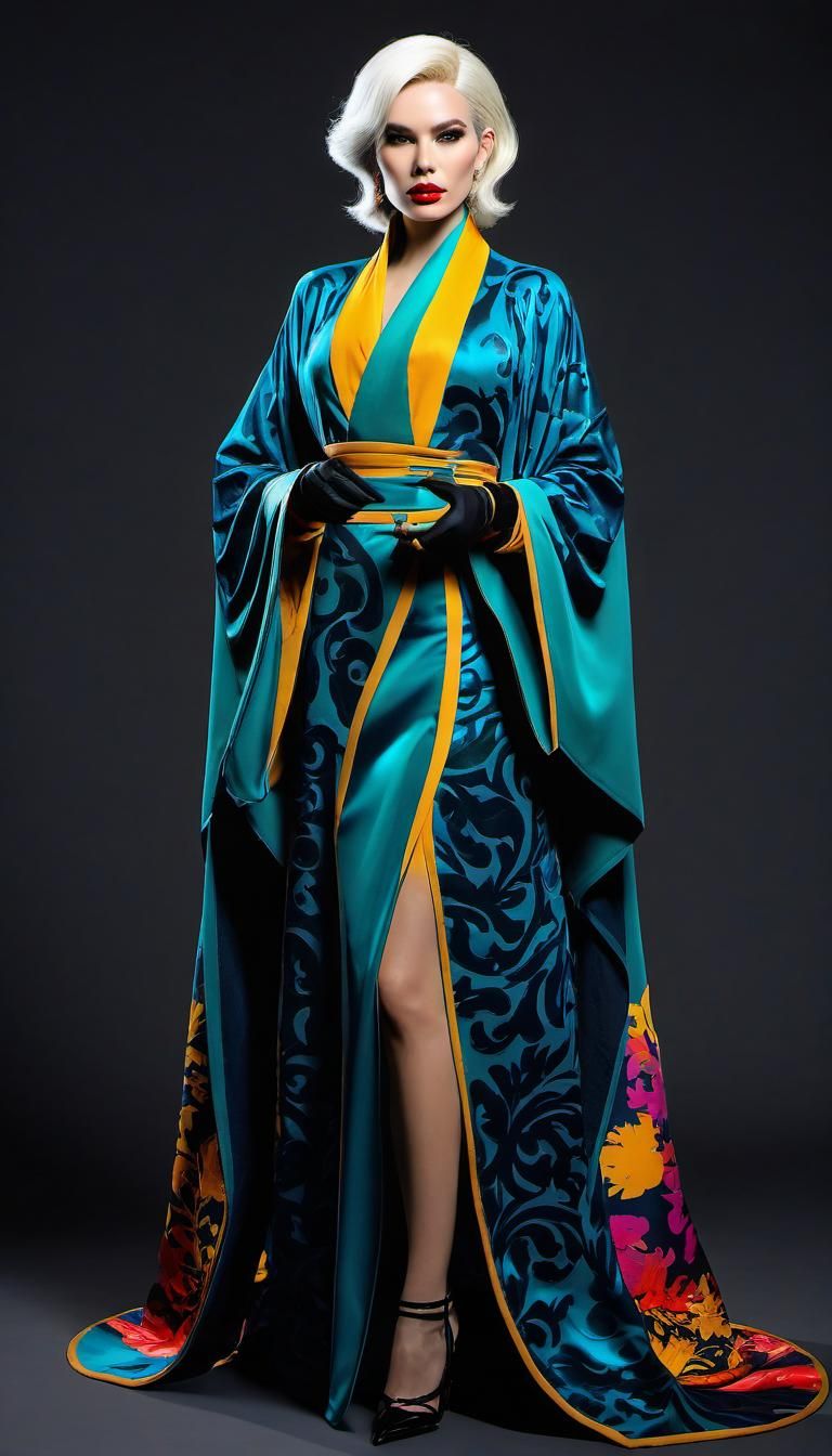 Mage Girl in Warhol-Inspired Pop Art Style