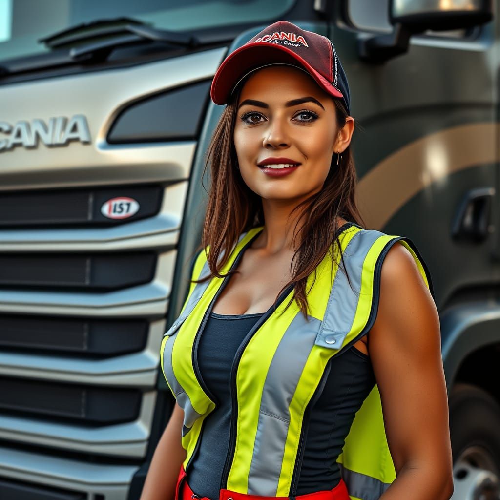 Brazilian Truck Driver in Realistic Photo Style