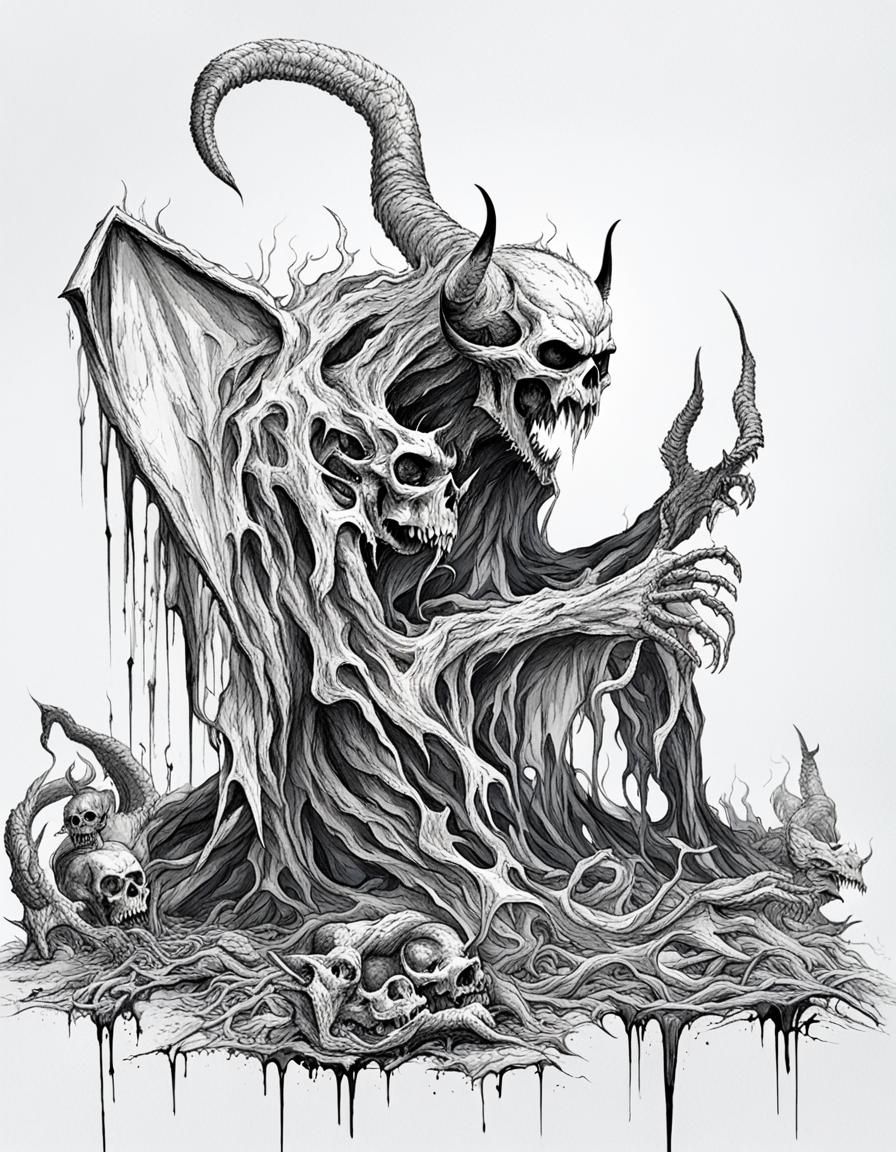 Demonic Devil in Hell: A Dismal Creation