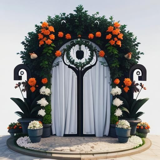 Photorealistic Garden Scene in 3D