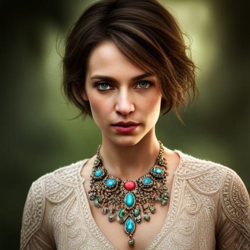 Hyperrealistic Princess Portrait with Intricate Details