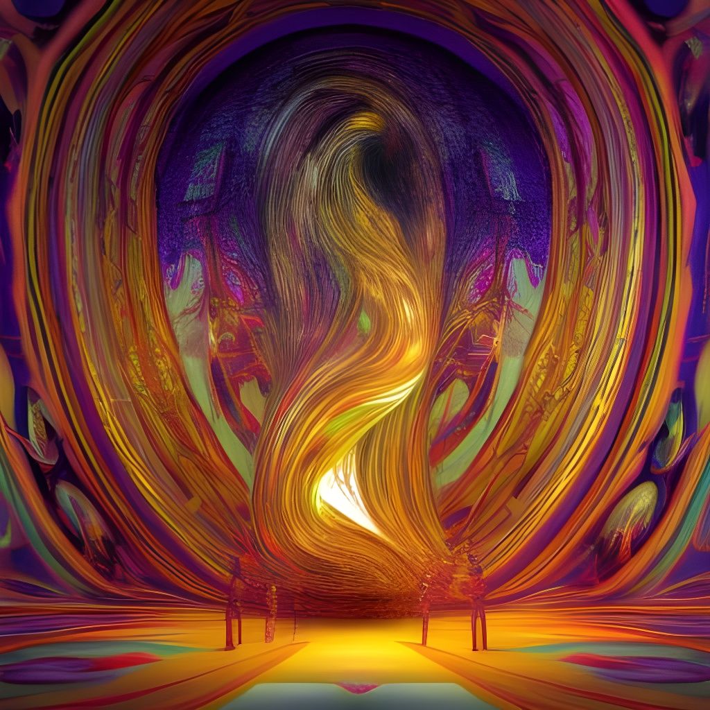 Surreal 3D Sculptures in Abandoned Interior