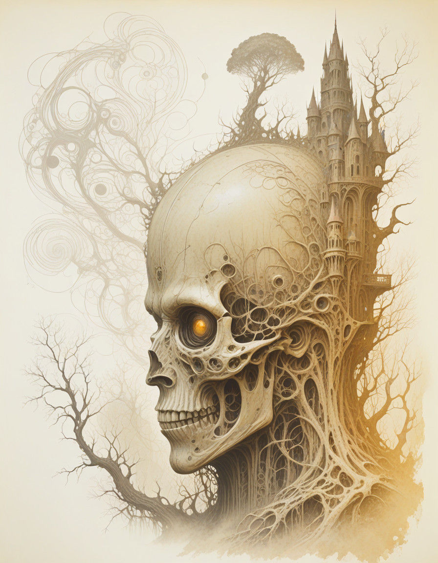 Ethereal Dark Fantasy Masterpiece in Hyperdetailed Unreal En...