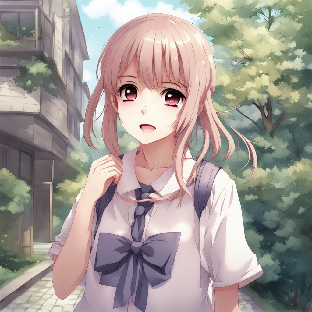 Cute Anime Girls Illustration