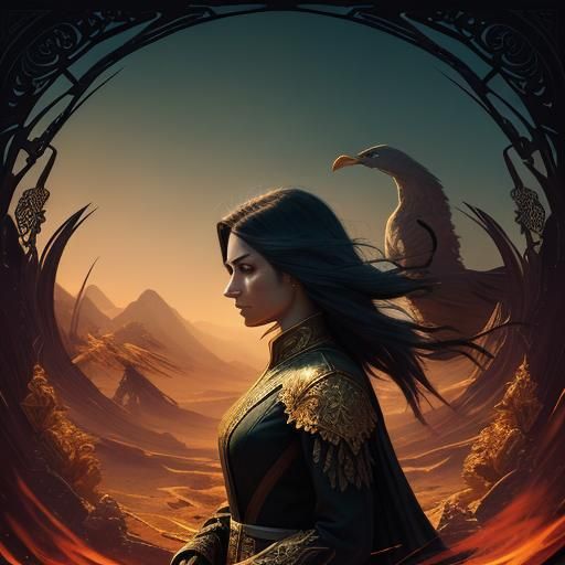 Crossroads Choice: Phoenix Rises in Tarot Card Art