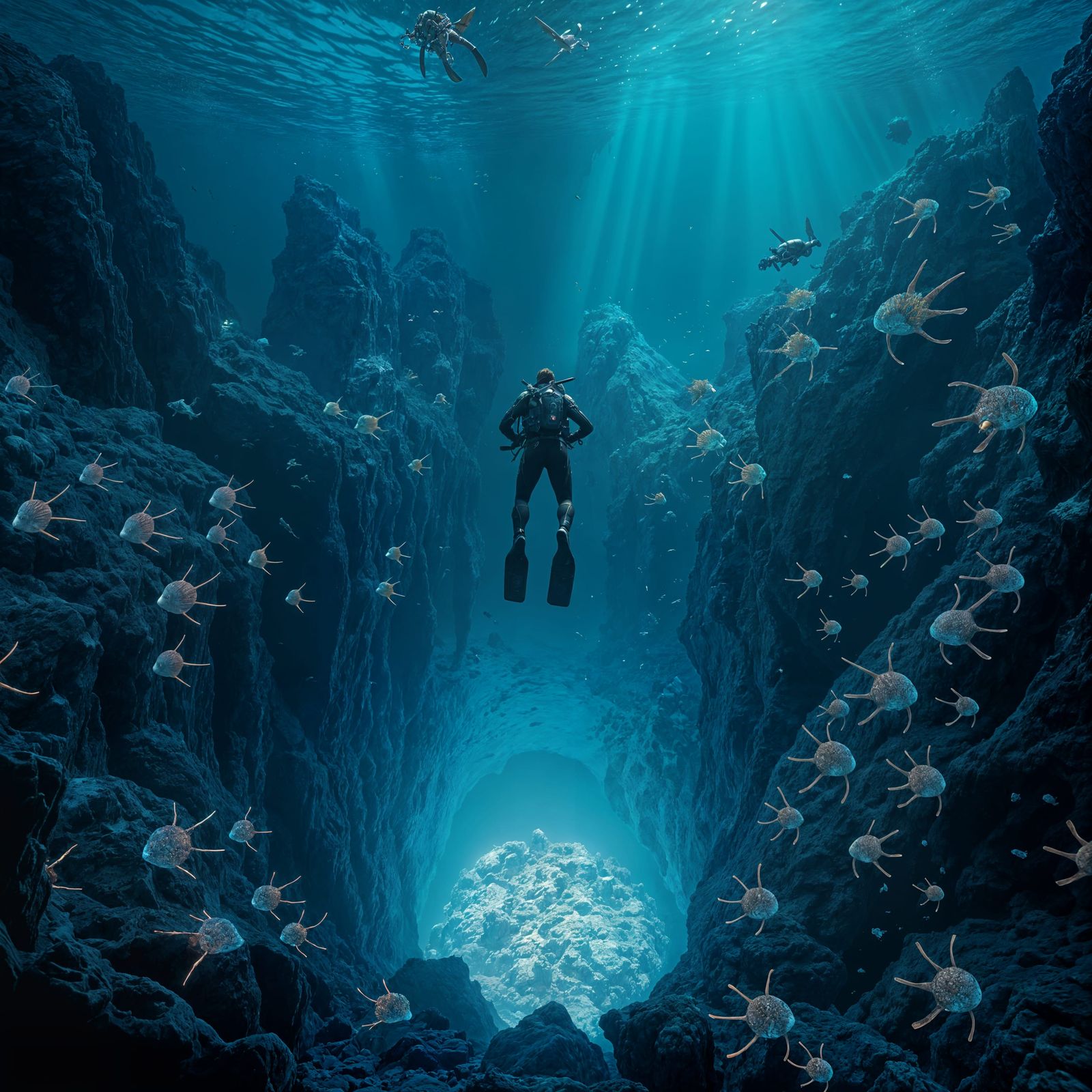 Mystical Oceanic Discovery in Vibrant Colors