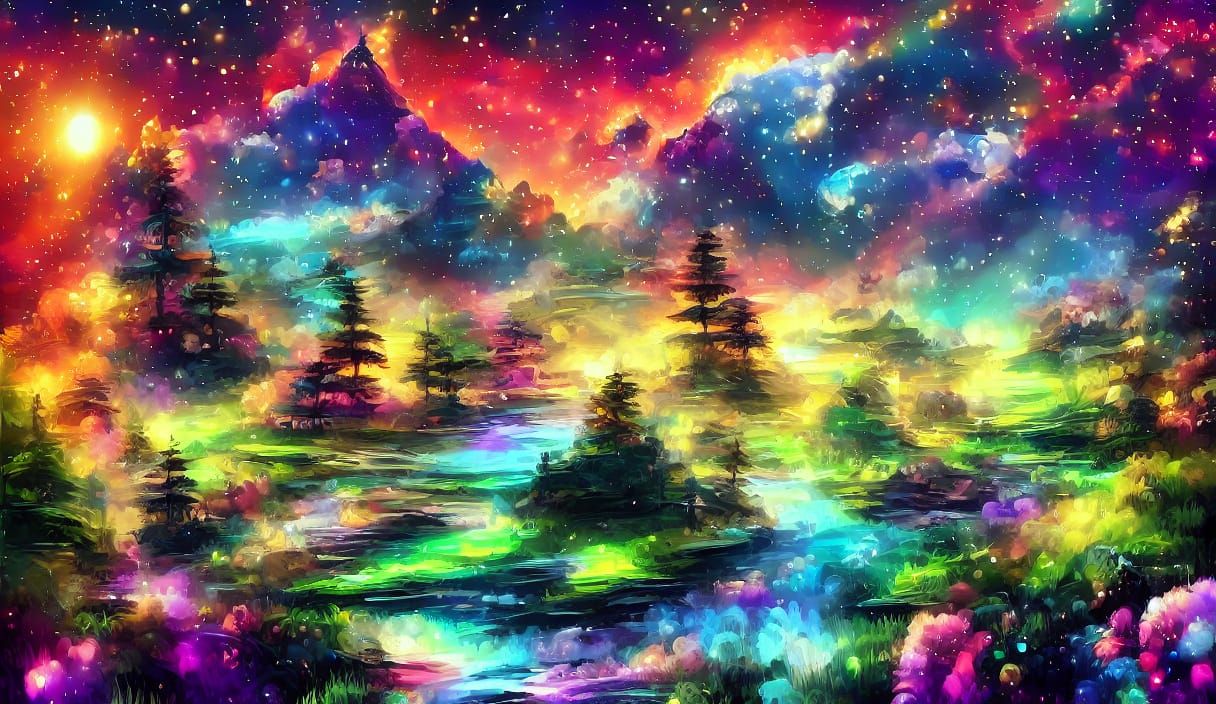 Whimsical Princess Hunt in a Cosmic Journal