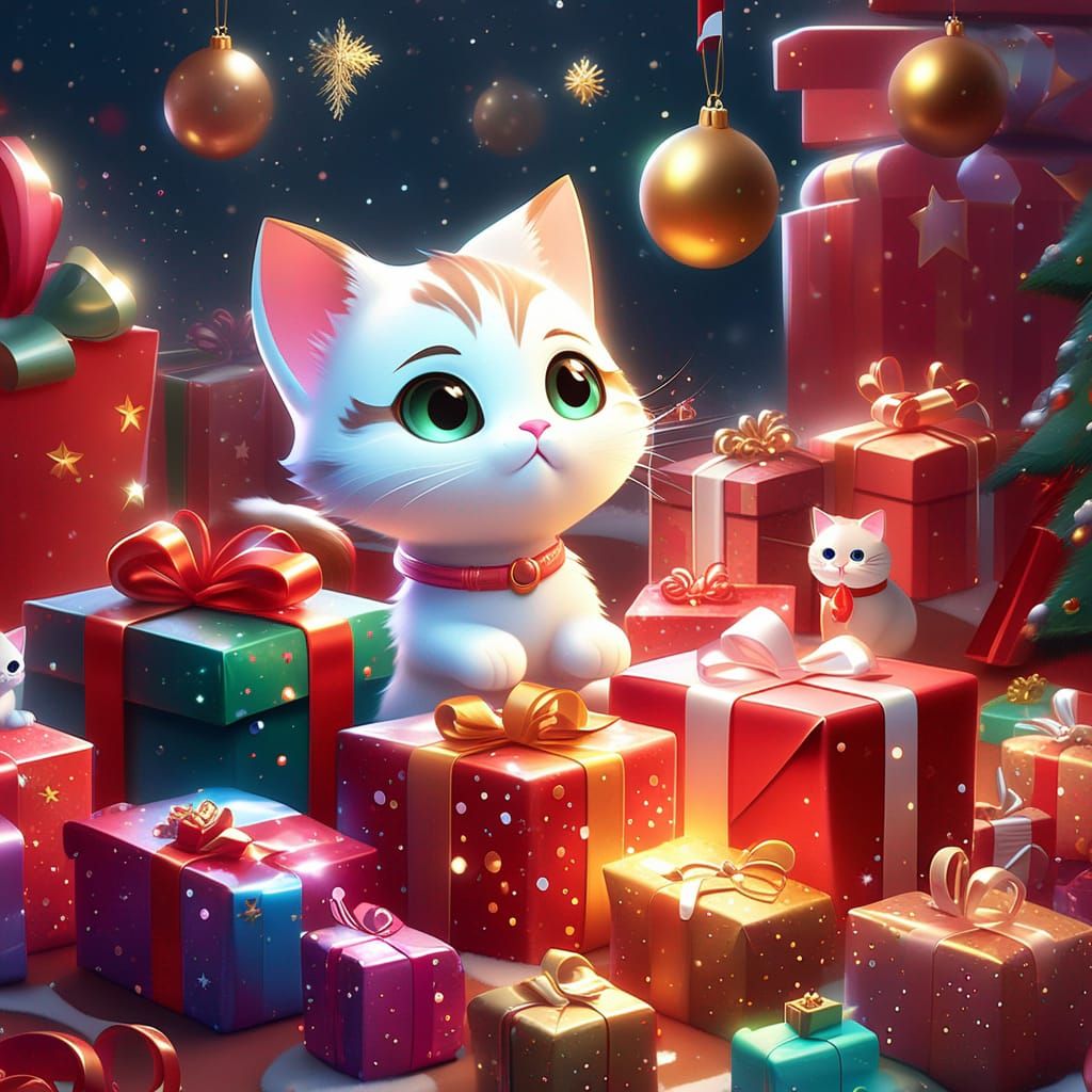Christmas Kitten