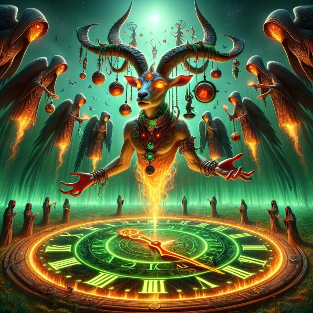 Antelope Sorcerer with Inverted Face Leviation