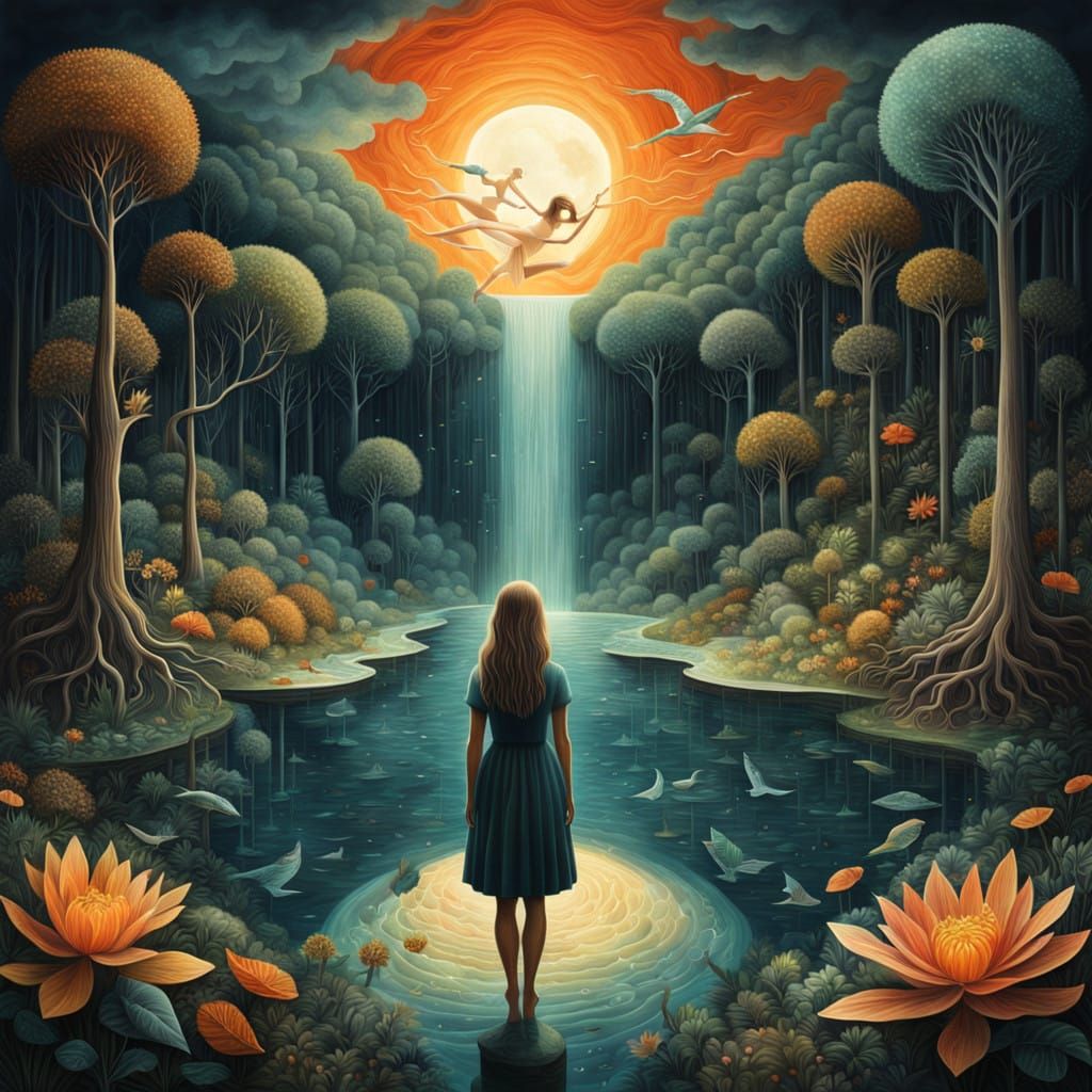 Surreal Bio Art of Glowing Human Connection