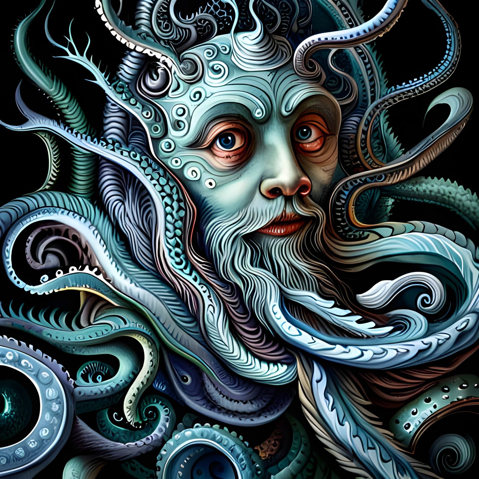 Victorian Abyss Monster Inspired by Ernst Haeckel