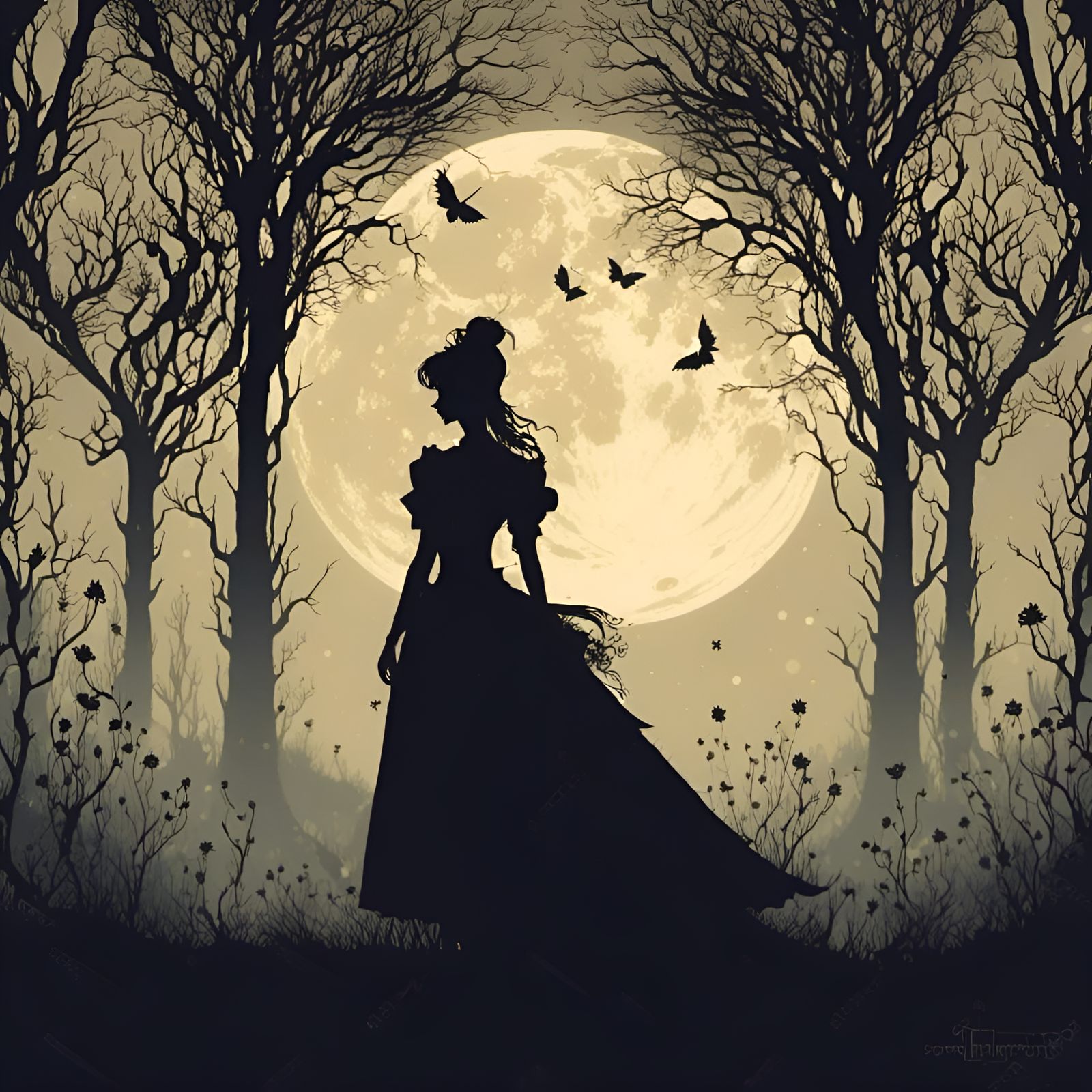 Dark Silhouette: A Study in Contrast