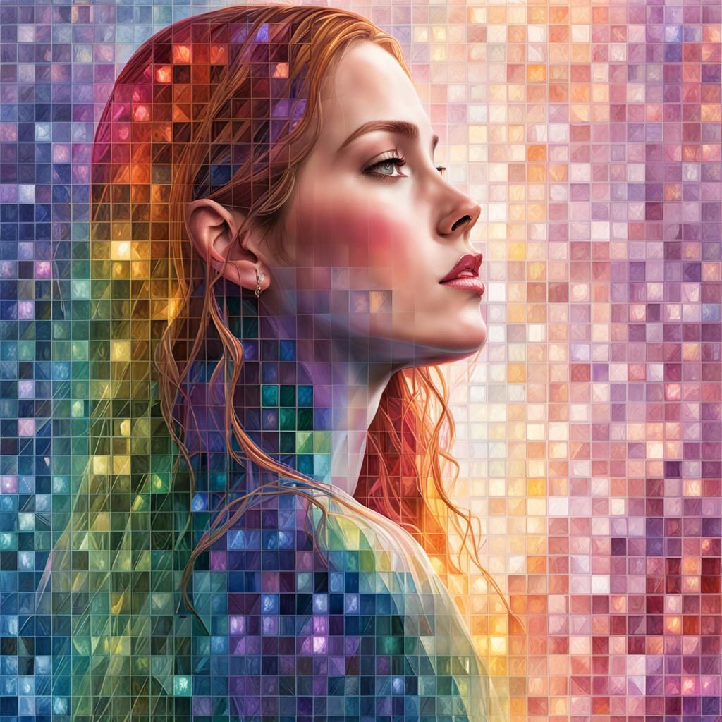 Pride Sorority President in Mirrored Rainbow Light