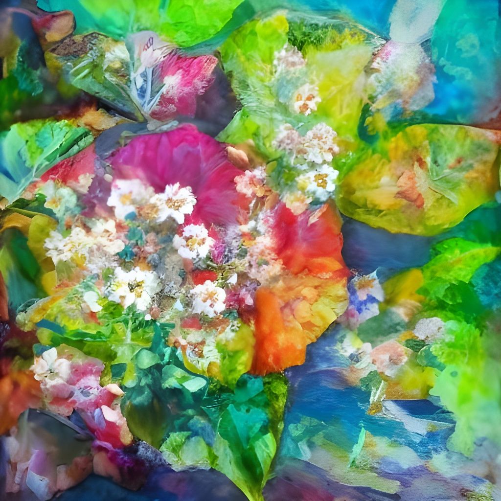 White Wildflowers in Flowing Motion