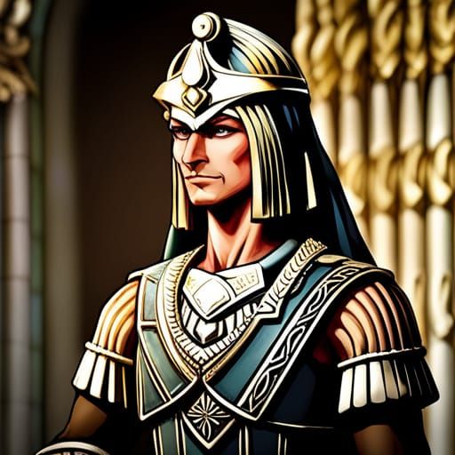 Babylonian Officer Ready for Battle