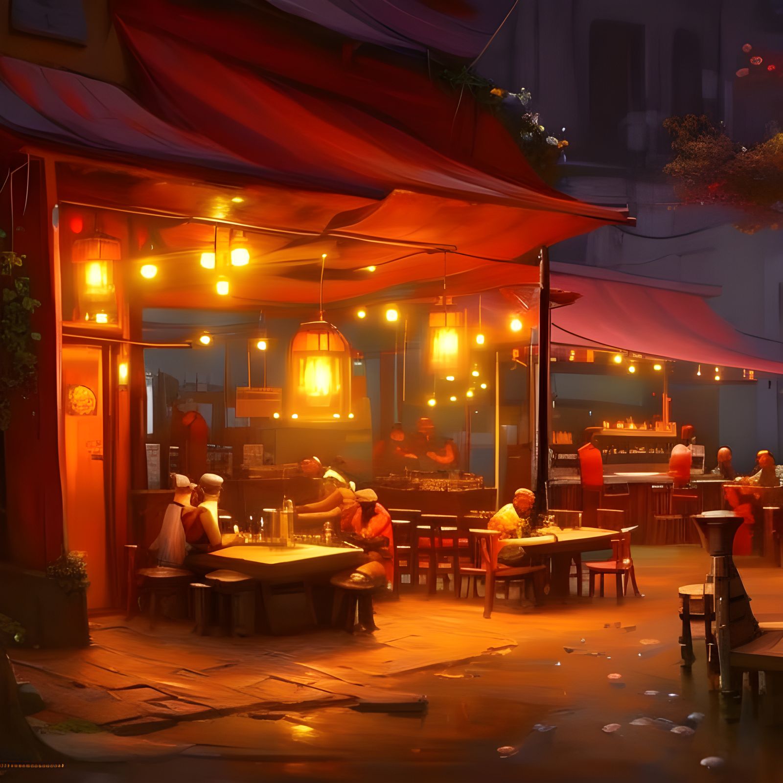 African Night Cafe: Artists' Gathering Place