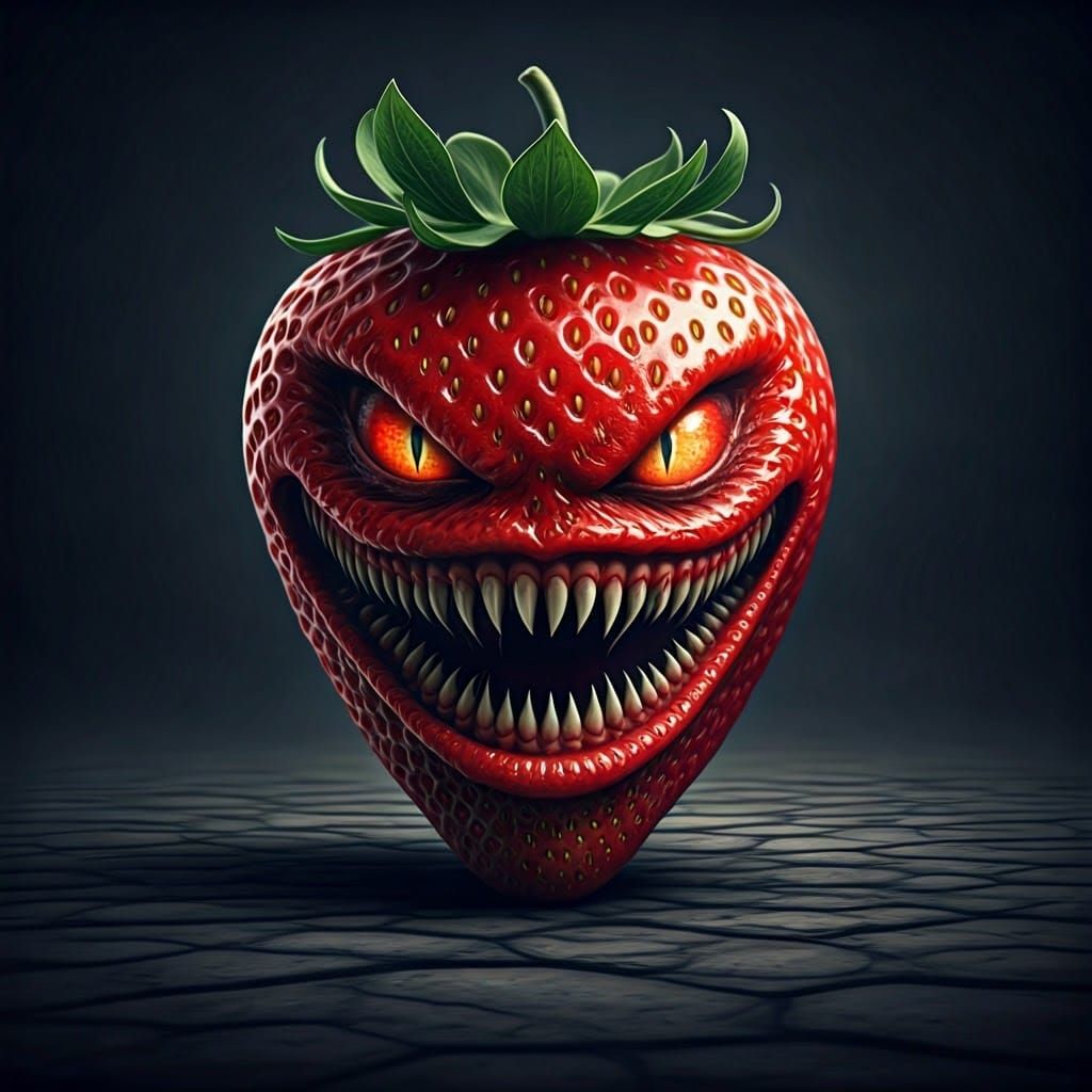 Malevolent Strawberry: A Dark, Surreal Masterpiece