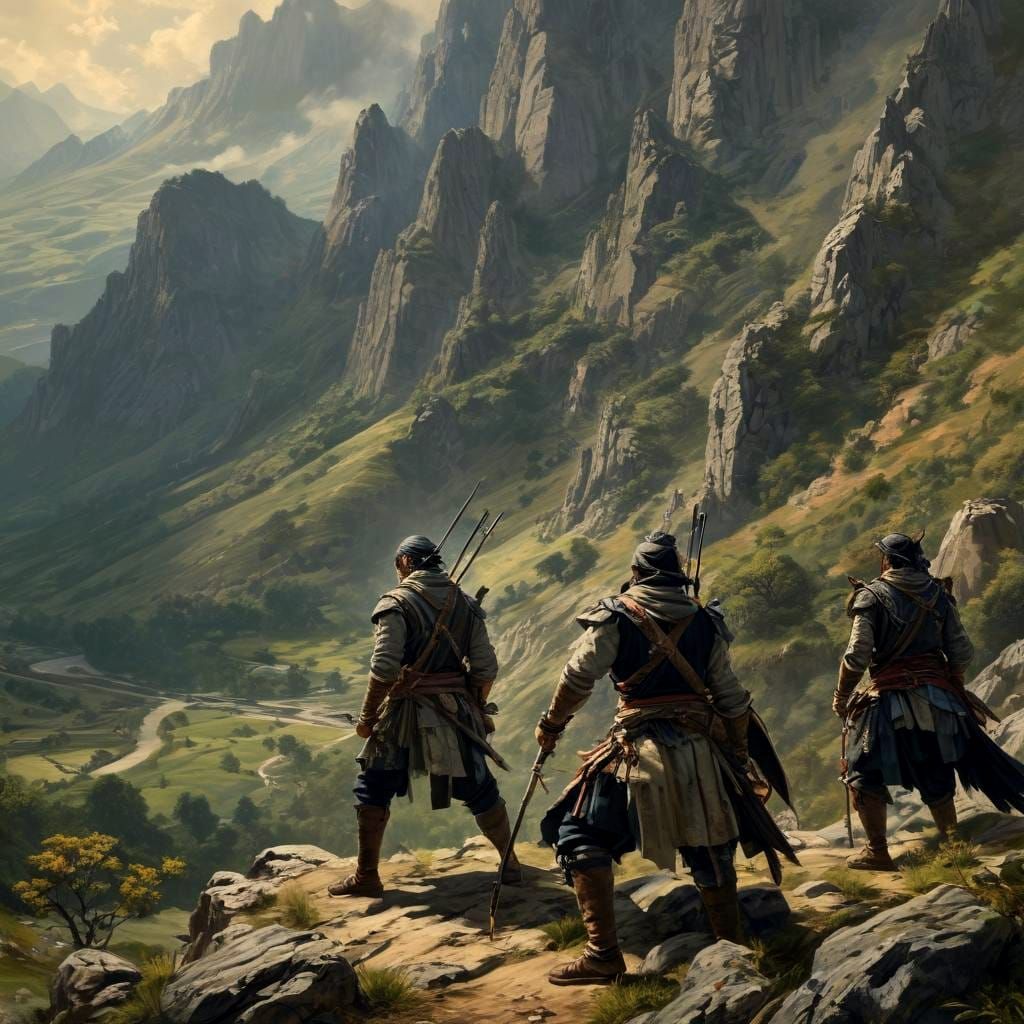 Pyrenees Ambush: Rebels in Anime Style