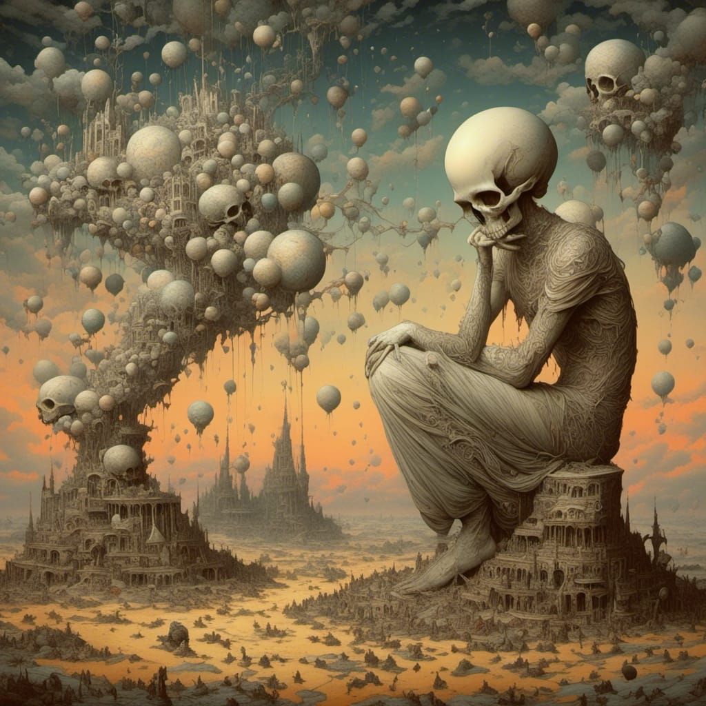 Surreal Desolate Cityscape