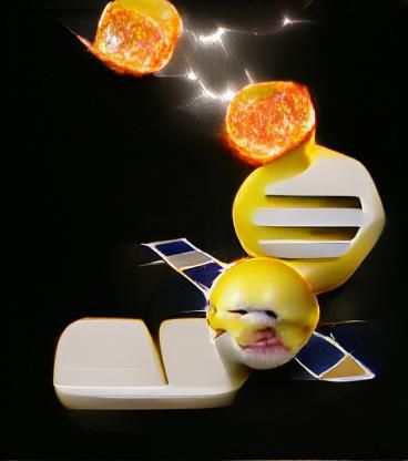 Abstract Solar Flare Digital Art