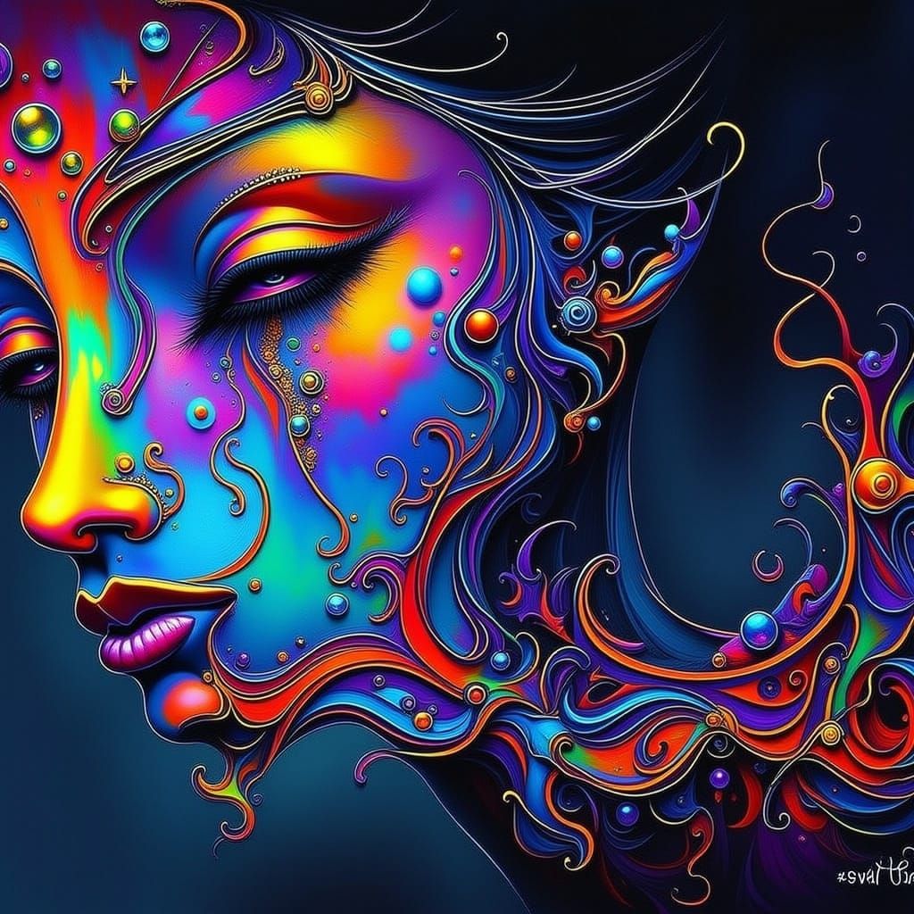 Abstract Eerie Flux AI-Generated Design