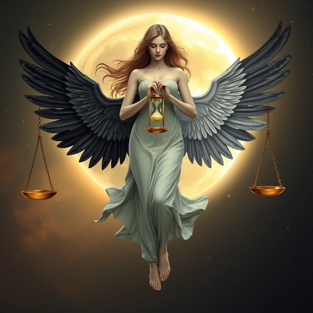 Balanced Woman with Hourglass and Venus