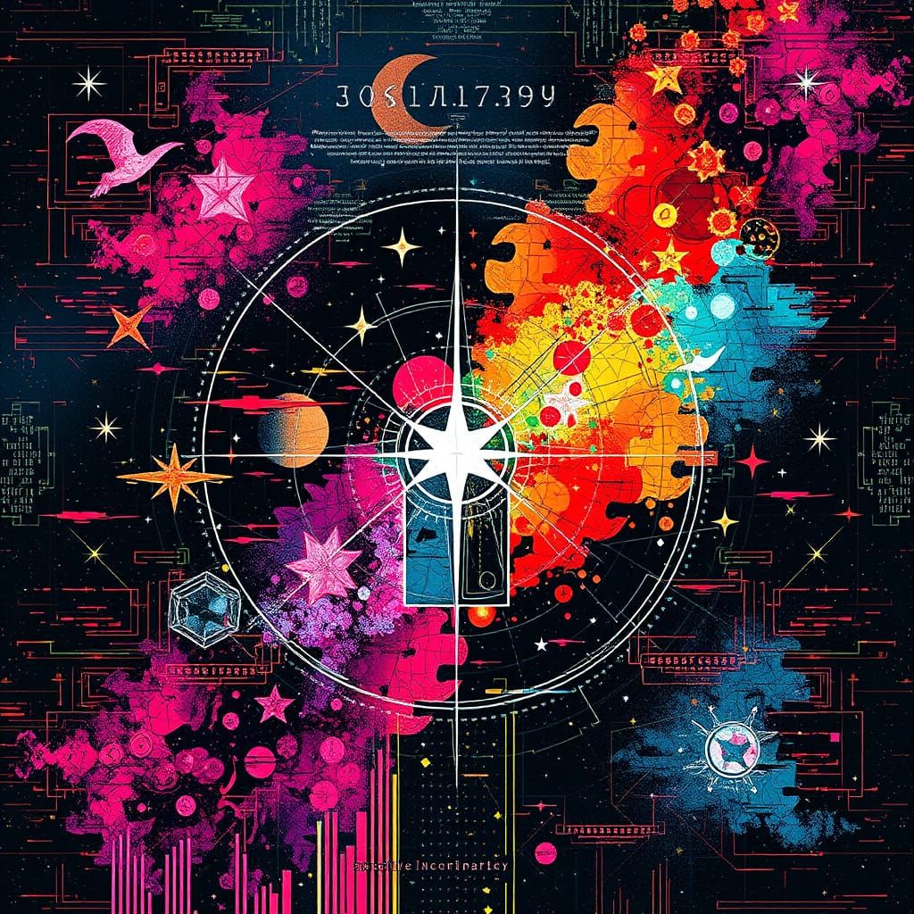 Cosmic Digital Tapestry