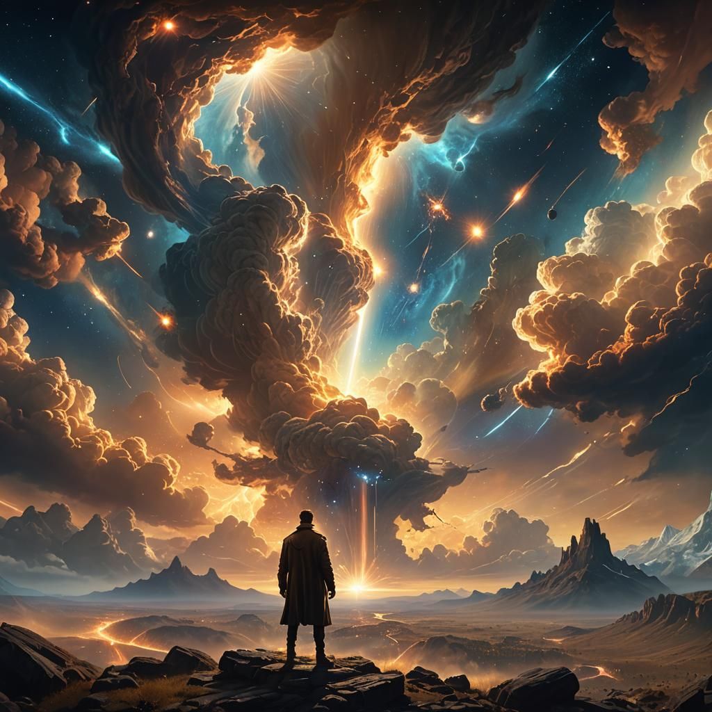 Divine Light Bursts Forth: Epic Cinematic Creation