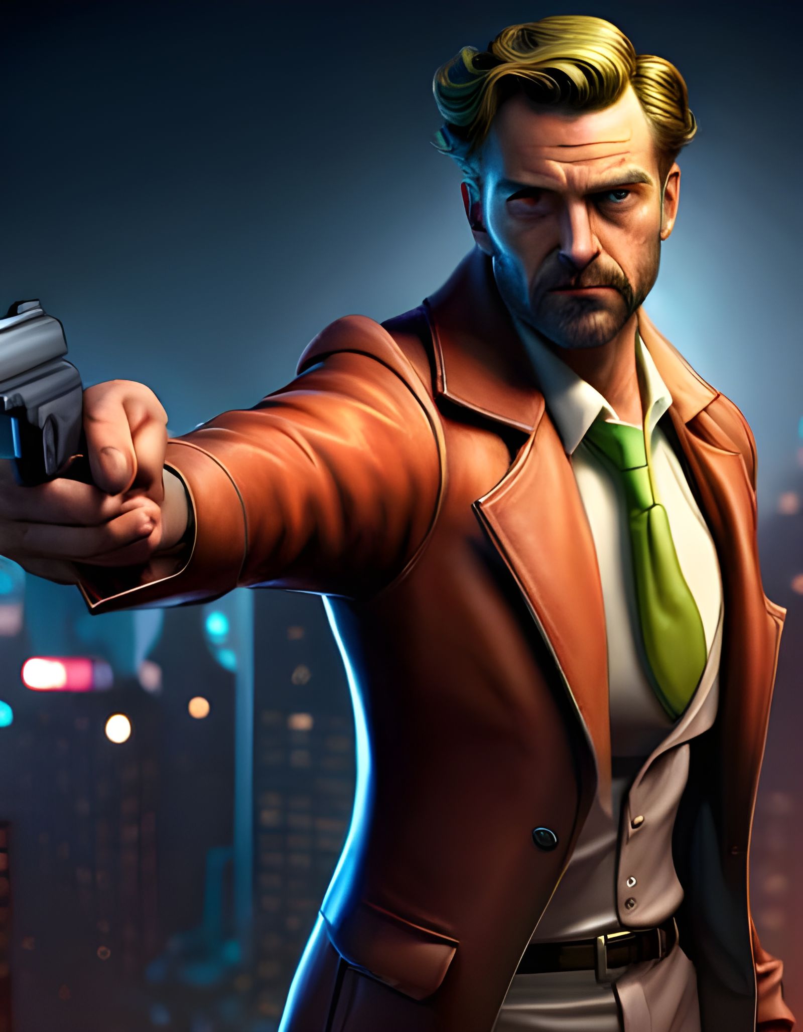 Gangster Shaggy Rogers: Hyperdetailed Concept Art