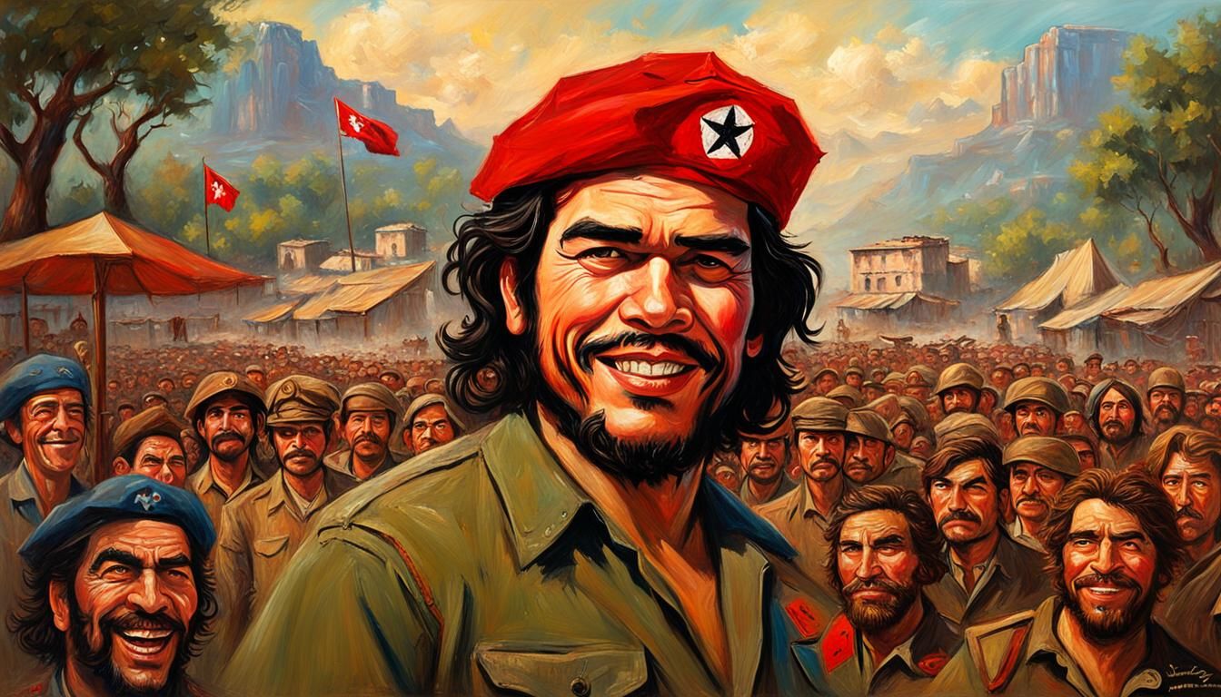 che  guevara disney pixar style smiley dvd cover
