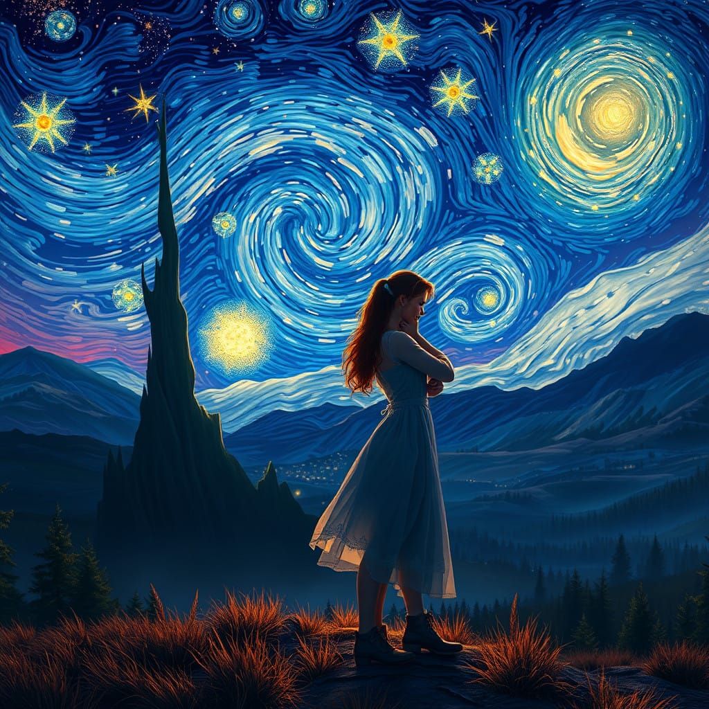 Enchanted Celestial Embrace in Dreamy Fantasy