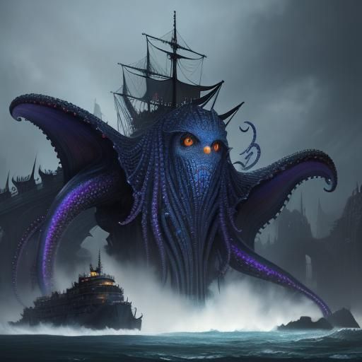 Statue of Liberty Octopus Transformation: Detailed Matte Pai...