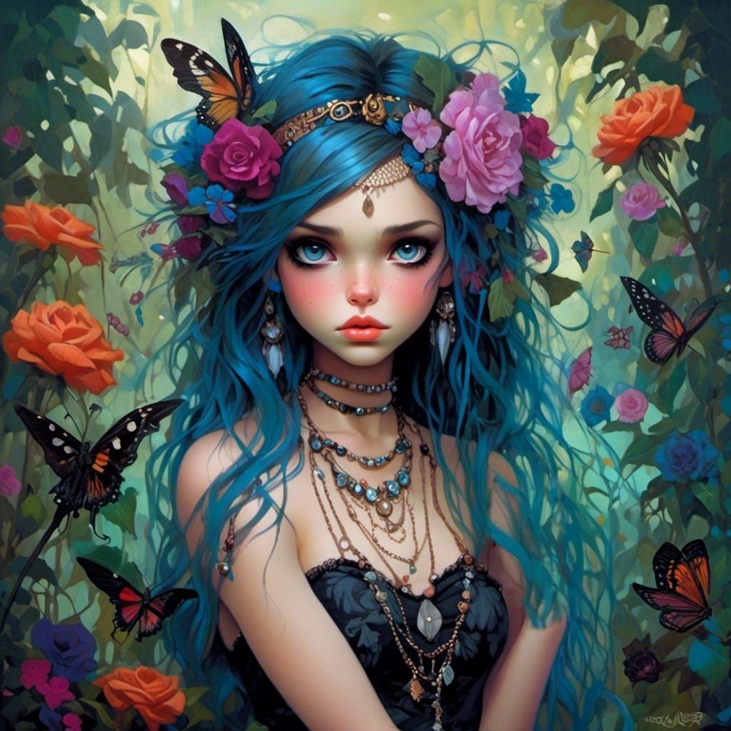 Jasmine Beckett Griffith in Punk Boho Garden