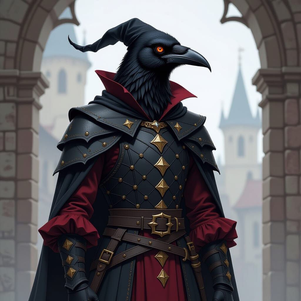 Gallowsward: Imposing Crow Warrior with Executioner Mask