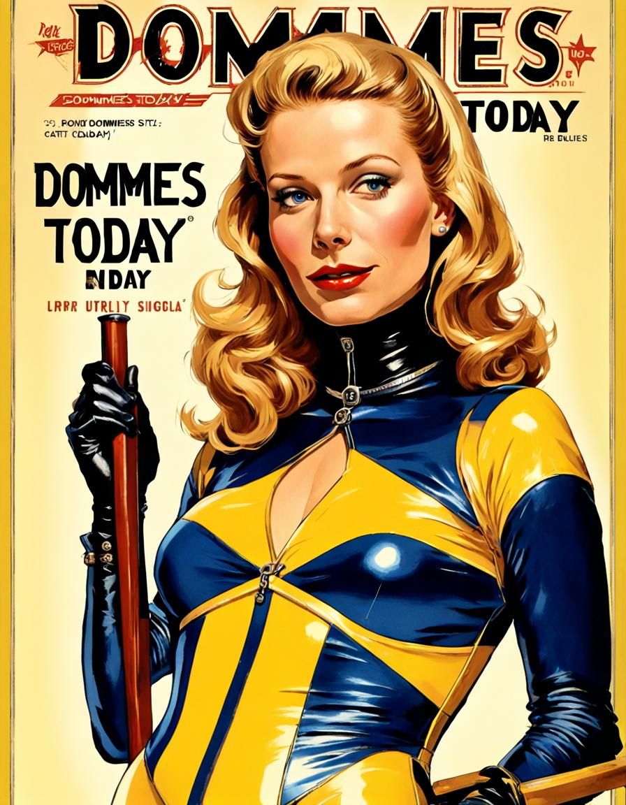 1950s Pulp Magazine Cover: Dommes Today
