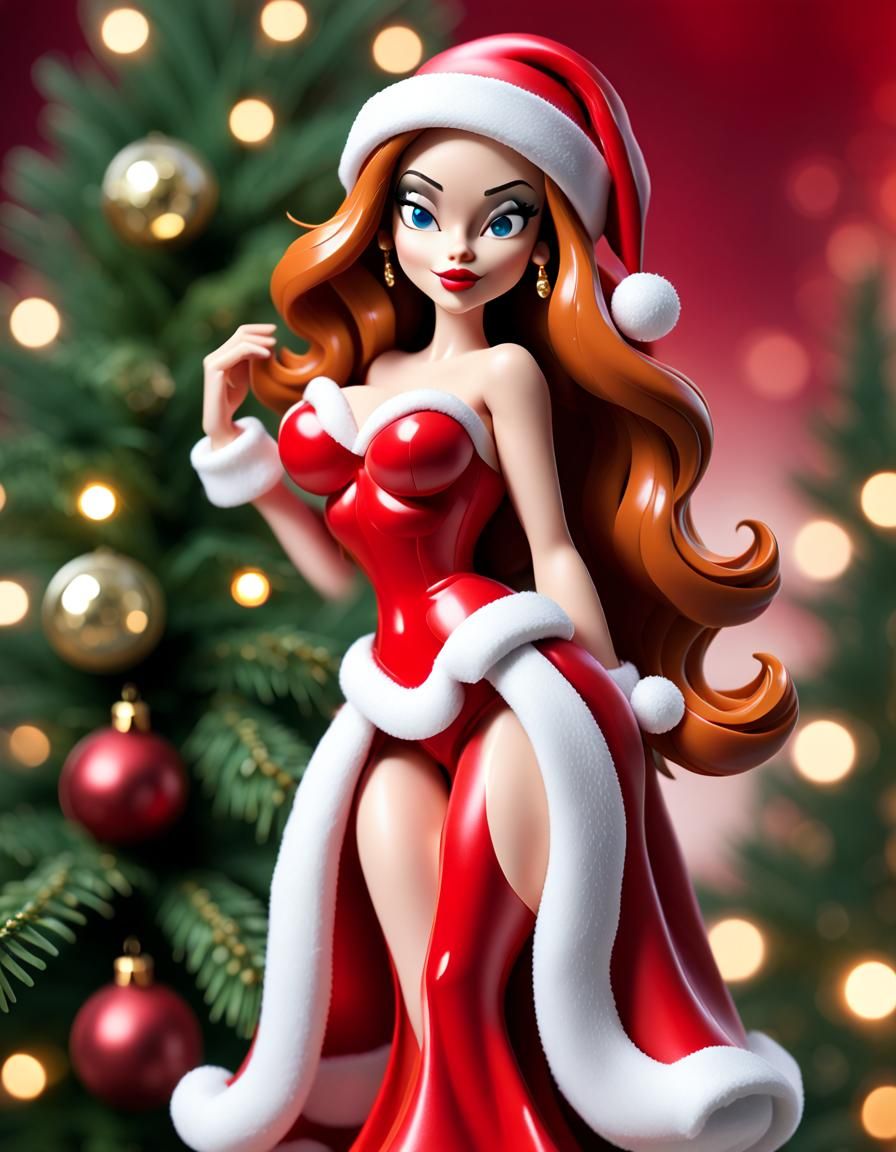 Jessica Rabbit as Santa Claus Arty Toy Figurine